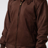 Zipper Suede Jacket