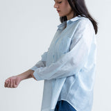 Folk Printed Baggy Shirt with Camisole