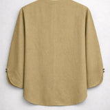 Cotton Linen Relaxed Shirt