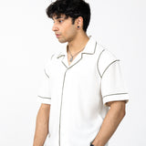 Linen Contrast Resort Shirt