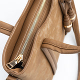 Brown Chic Tote with Tassel Detailing