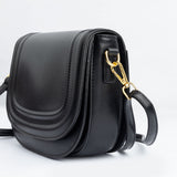 Black Flap Crossbody Bag