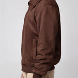 Zipper Suede Jacket