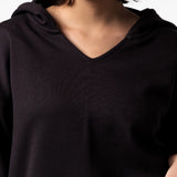 Black Venter Drop Hoodie