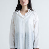 Folk Printed Baggy Shirt with Camisole