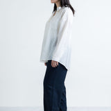 Folk Printed Baggy Shirt with Camisole