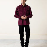Regular fit corduroy shirt