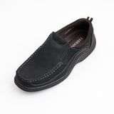 SLIP-ON BLACK CASUAL SHOES