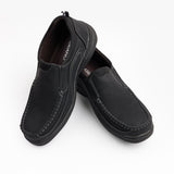 SLIP-ON BLACK CASUAL SHOES