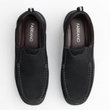 SLIP-ON BLACK CASUAL SHOES
