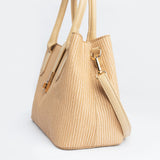 Beige Tote Handbag