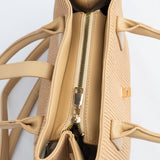 Beige Tote Handbag