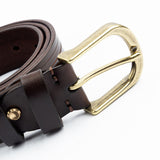 Classic Belt with Antique Brass Buckle