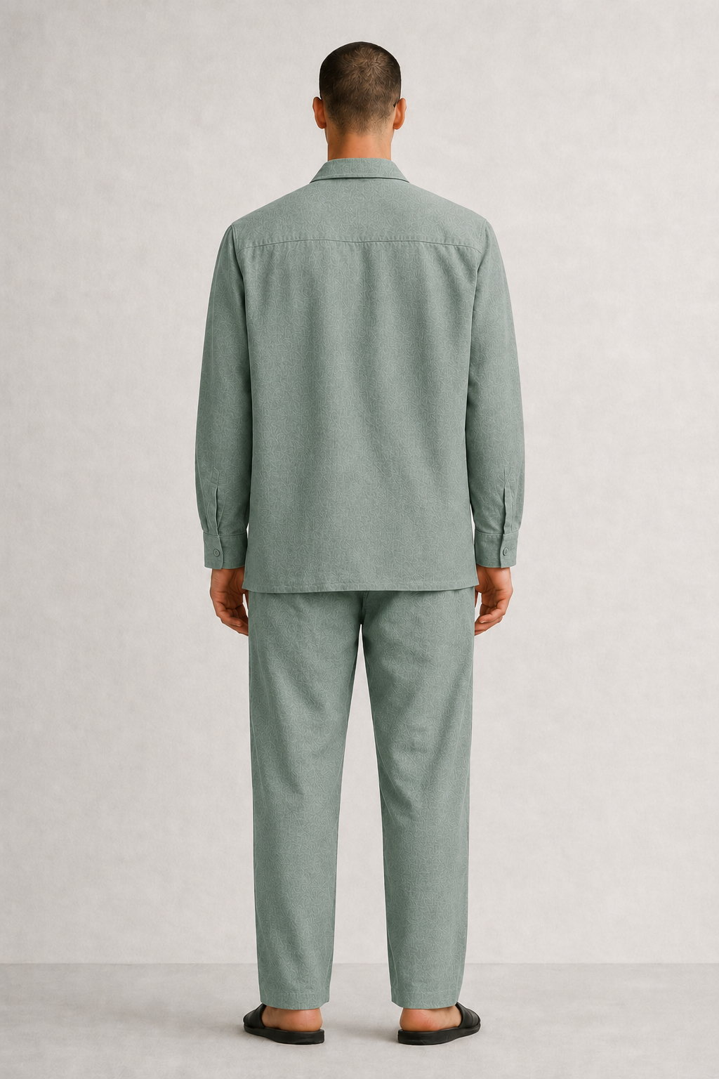 Johnny Collar Linen Shirt 05