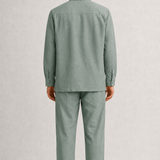 Johnny Collar Linen Shirt 05