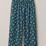 Floral Print Wide Leg Trousers