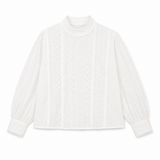 Crochet Cotton Embroidered Shirt