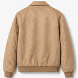 Zipper Suede Jacket
