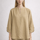 Cotton Linen Relaxed Shirt