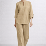 Cotton Linen Relaxed Shirt