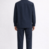 Johnny Collar Cotton Linen Shirt