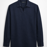 Johnny Collar Cotton Linen Shirt