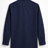 Johnny Collar Cotton Linen Shirt