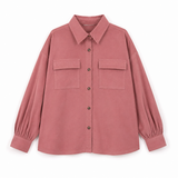drop-shoulder corduroy shirt