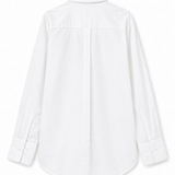 Poplin Cotton Pleated Shirt