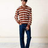 Yarn-dyed Johnny Collar Sweater