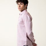 Half Placket Chambray Shirt