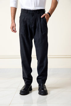 Charcoal Pleated Pants