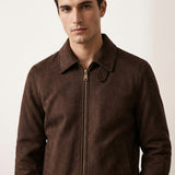 Zipper Suede Jacket