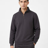 Half Zipper Mock Neck Shirt