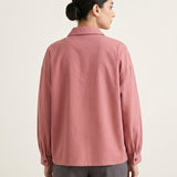 drop-shoulder corduroy shirt